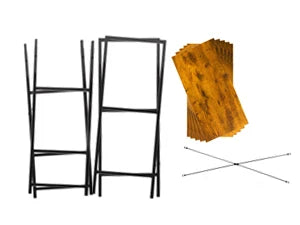 5 Tiers Bookshelf, Classical Modern Book Shelf, Tall Display Shelves in Living Room/Home/Office