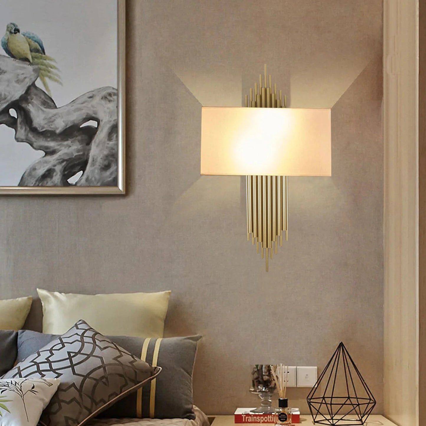 Modern Wall Lighting Fixture, Creative Simple Cleaning 60W 110-130V Wall Mounted Sturdy and Quality