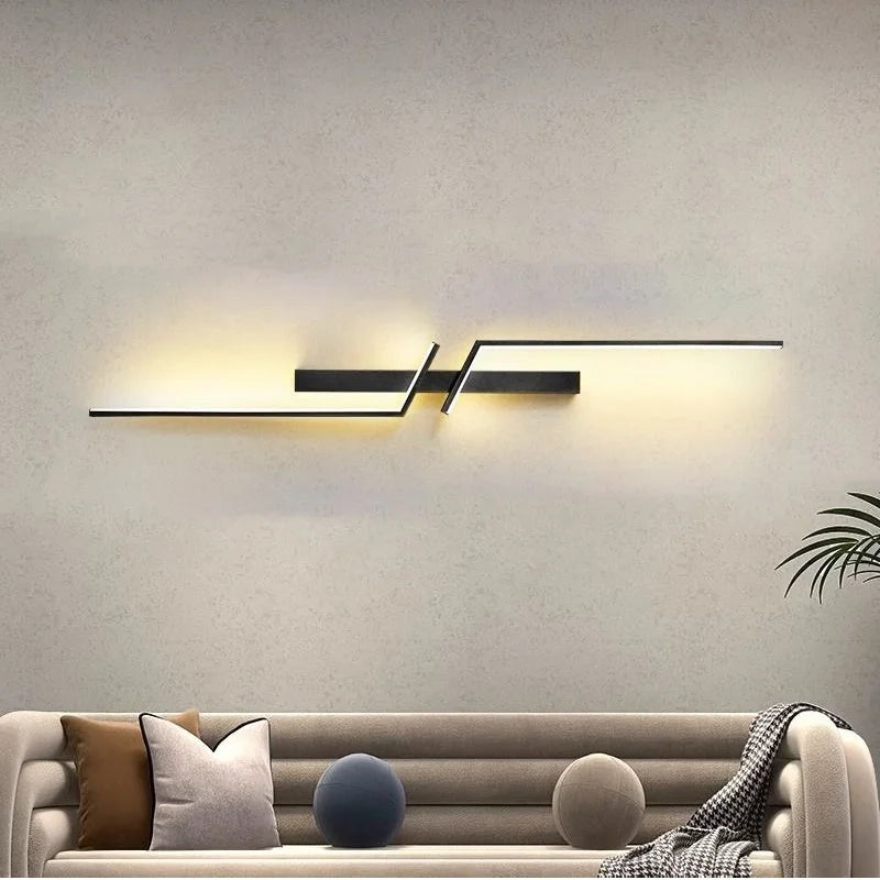 Modern LED Wall Lamp Minimalist Led 13W-18W Light Bedroom Bedside Long Strip Wall Sconces