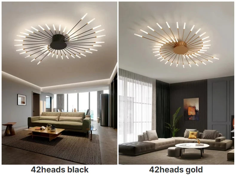 LED Ceiling Lamp Modern Indoor Lighting Acrylic Nordic Creative Fan-shaped Light