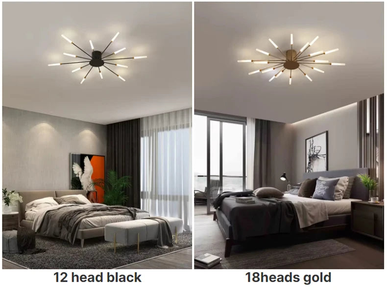 LED Ceiling Lamp Modern Indoor Lighting Acrylic Nordic Creative Fan-shaped Light