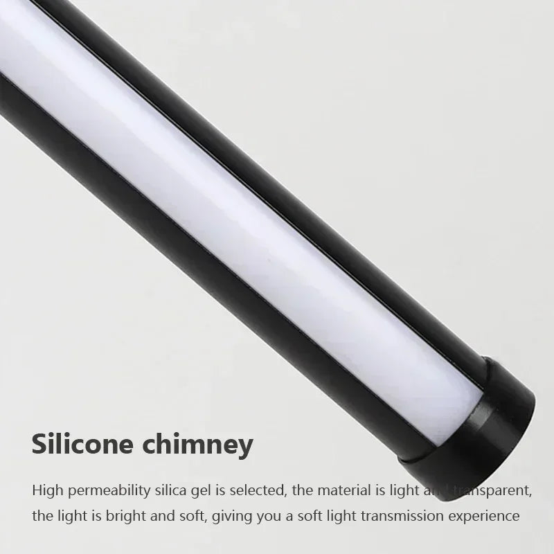 Modern LED Long Pendant Lights for Bedroom/Office Hanging Lamp Background Chandeliers Design Line Lighting Fixtures