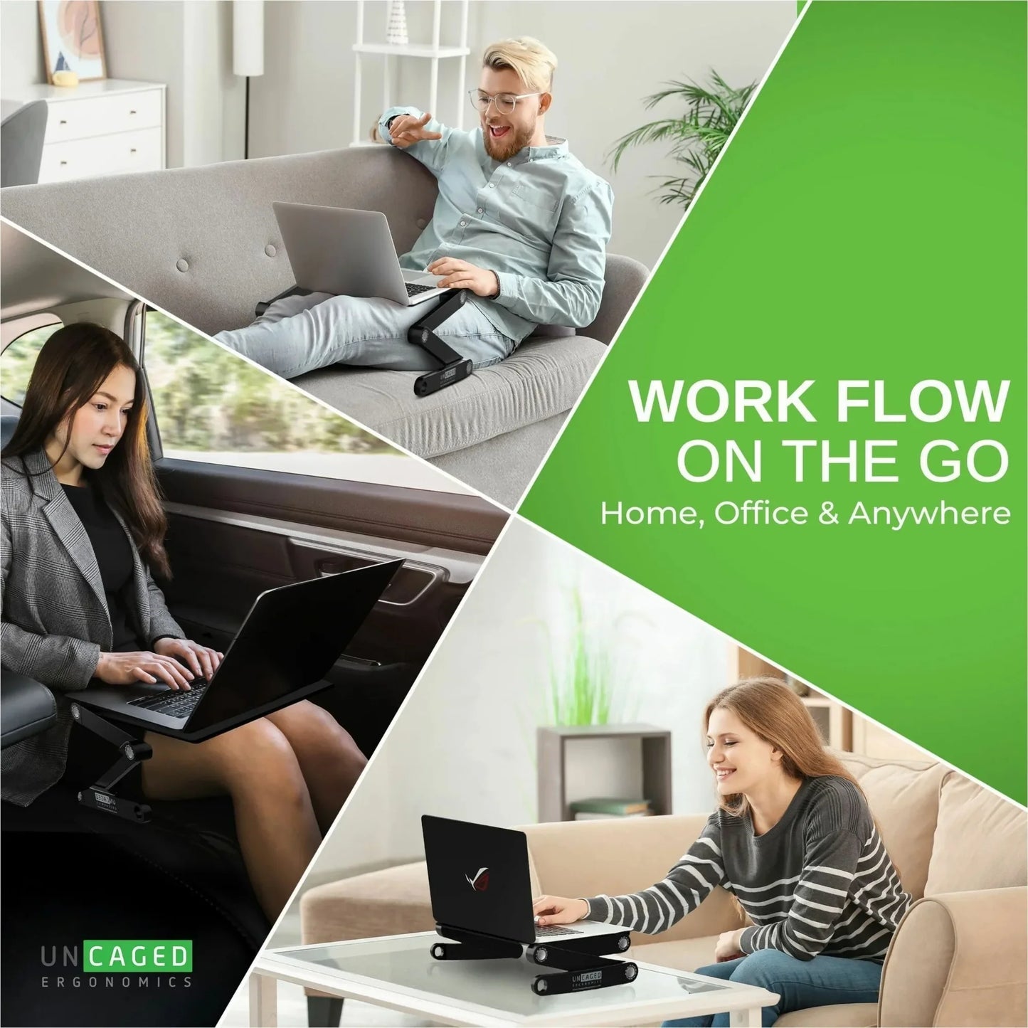 BEST Adjustable Laptop Stand and Lap Desk for Laptop Adjustable Laptop Desk Lap Aluminum Laptop Stand for Bed Laptop Cooling