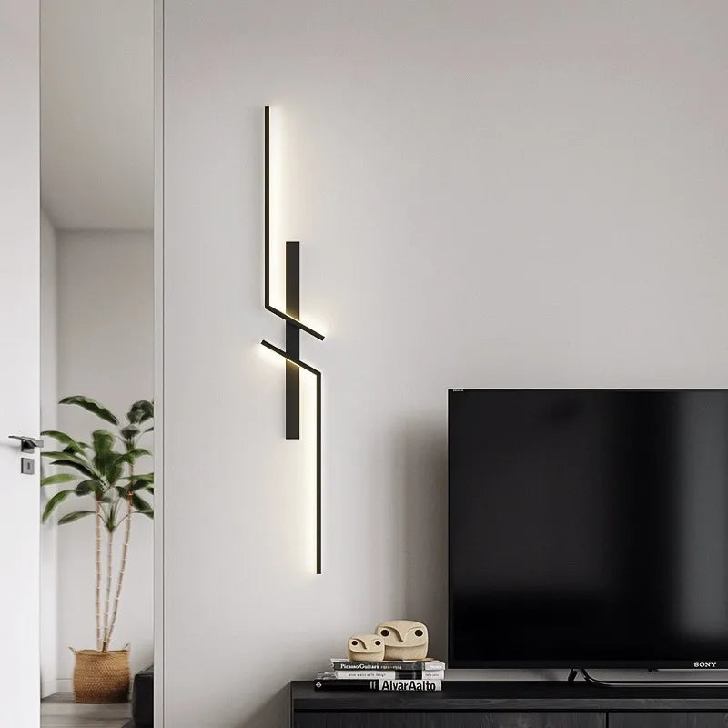 Modern LED Wall Lamp Minimalist Led 13W-18W Light Bedroom Bedside Long Strip Wall Sconces