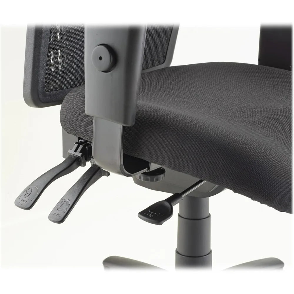 ErgoMesh High-Back Executive Office Chair - Adjustable Seat & Back Angles, Customizable Arm Height & Width, Breathable Mesh Des
