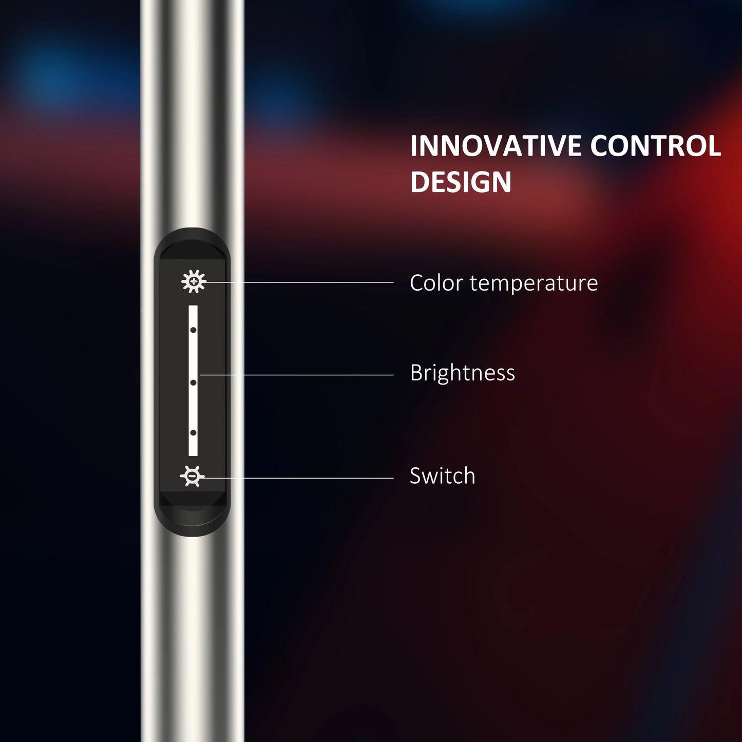 68.7" LED Standing Task/Reading Floor Lamp with Remote Control