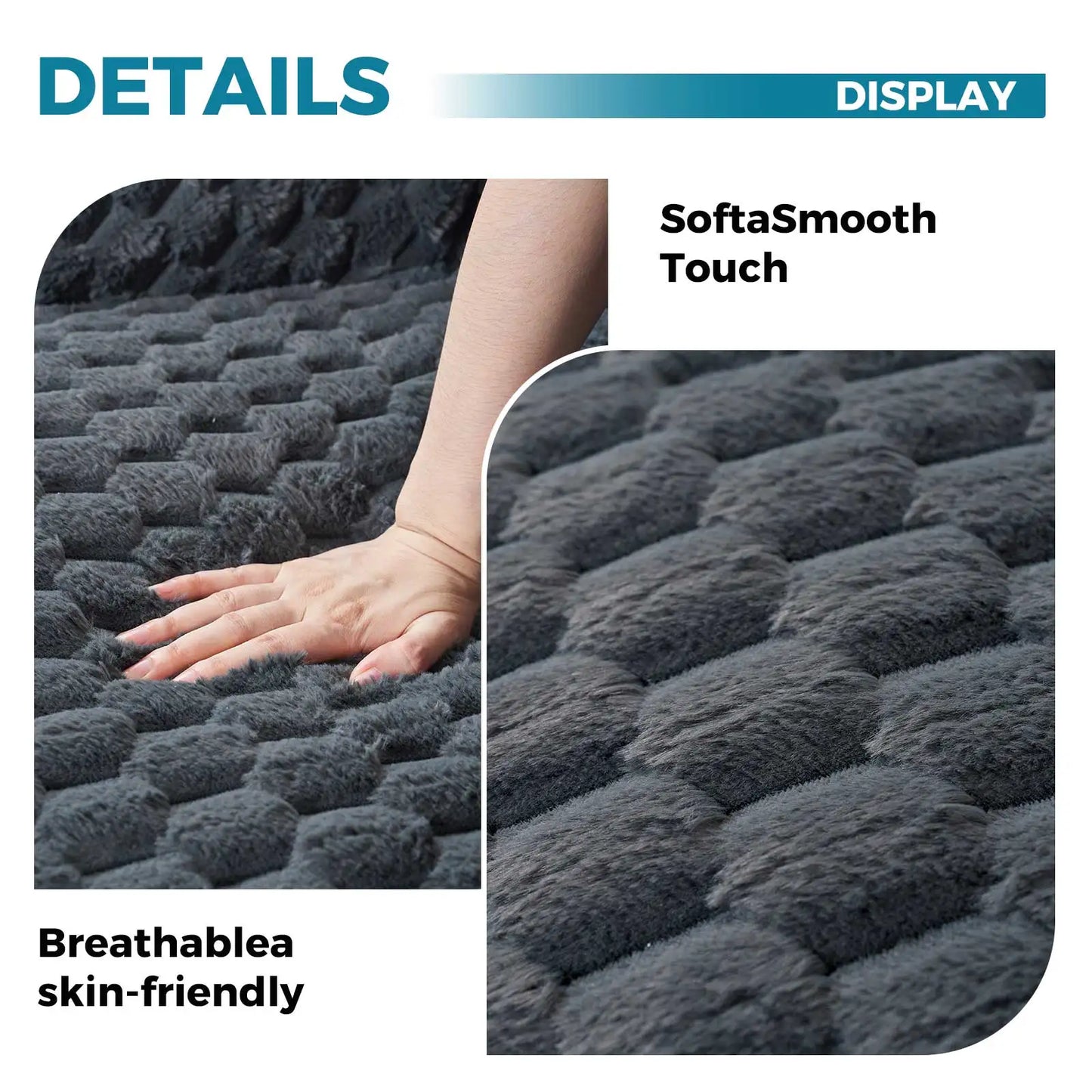 Big Bean Bag Chair with Filling Included - Large Memory Foam Sofa for Adults and Teens, Soft Couch