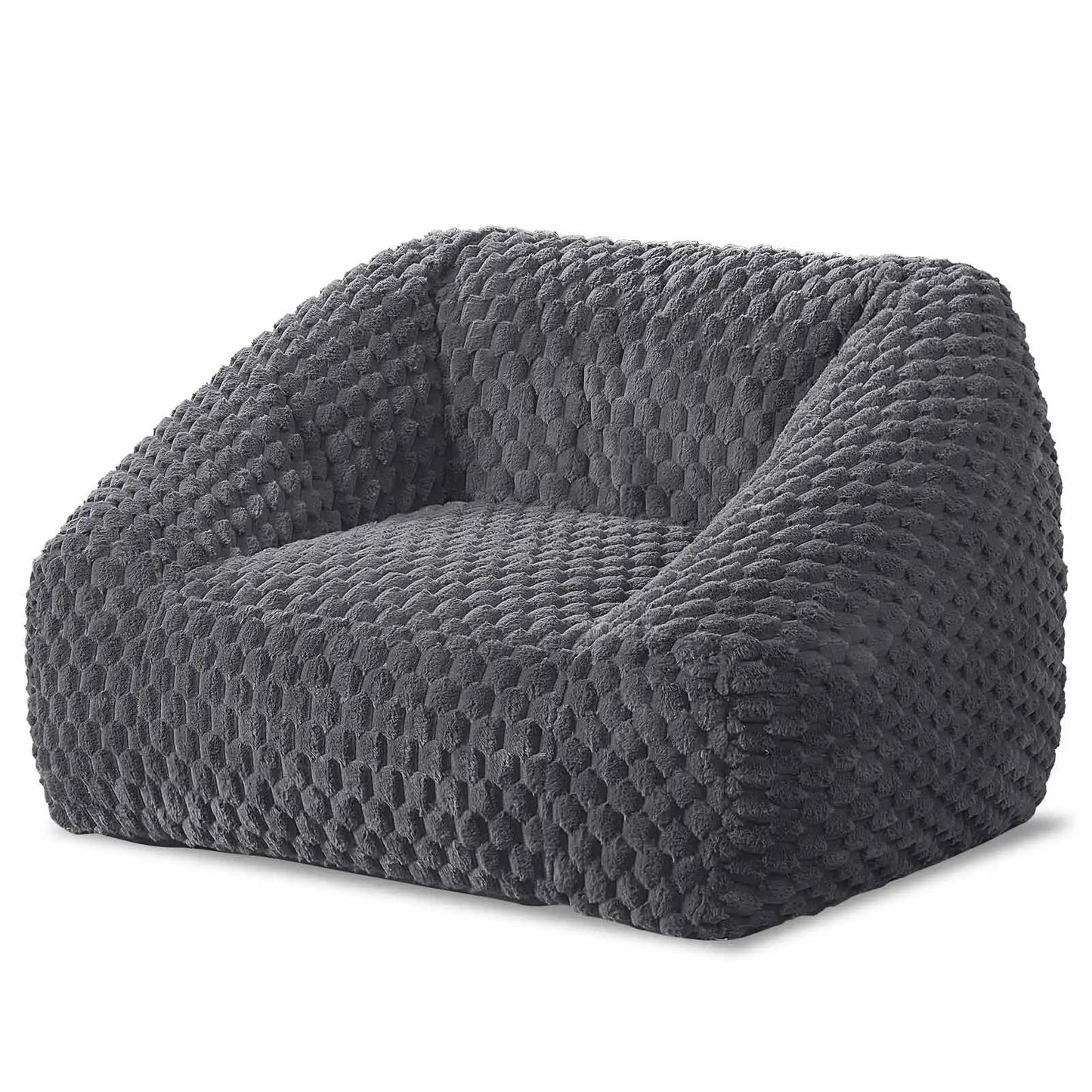 Big Bean Bag Chair with Filling Included - Large Memory Foam Sofa for Adults and Teens, Soft Couch