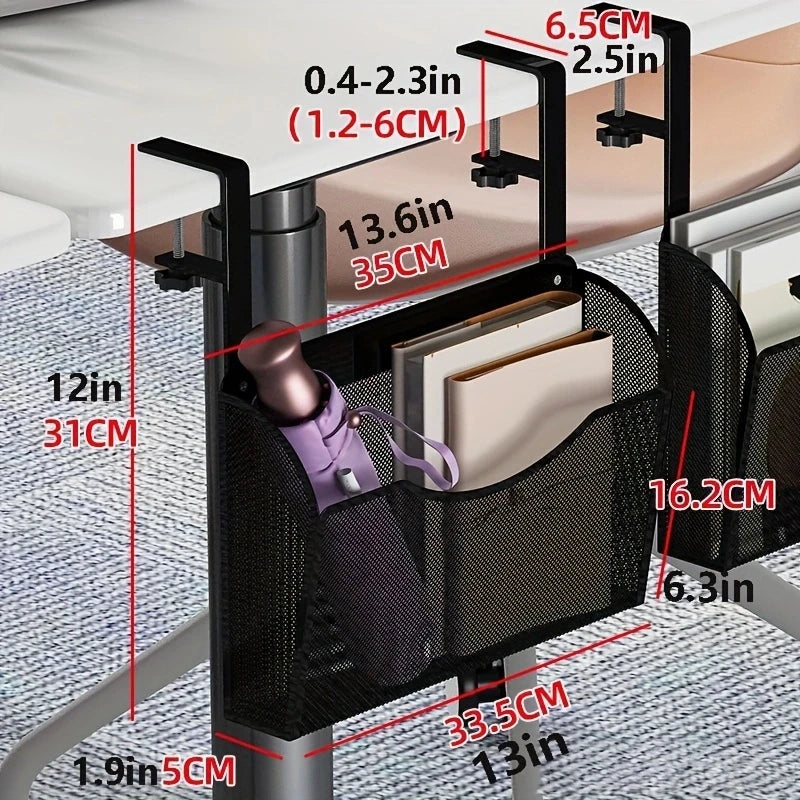 Clamp On Desk Drawer No Punching Desk Side Storage New Stationery Holder Home