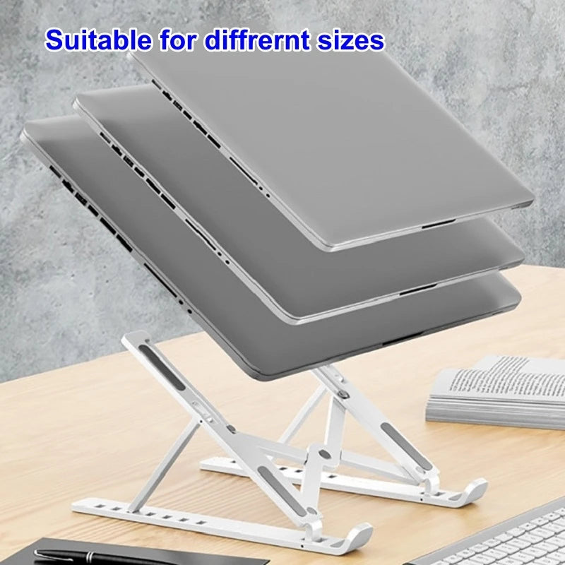 Plastic Laptop Accessories Universal Portable  Foldable Laptop Holder Stand Adjustable for Notebook  Matebook Tablet