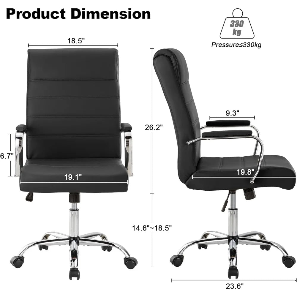 Office Desk Chair,Modern Leather Conference Room Chairs,High Back Ergonomic Home ofiice Chair,Adjustable Height Swivel Executive
