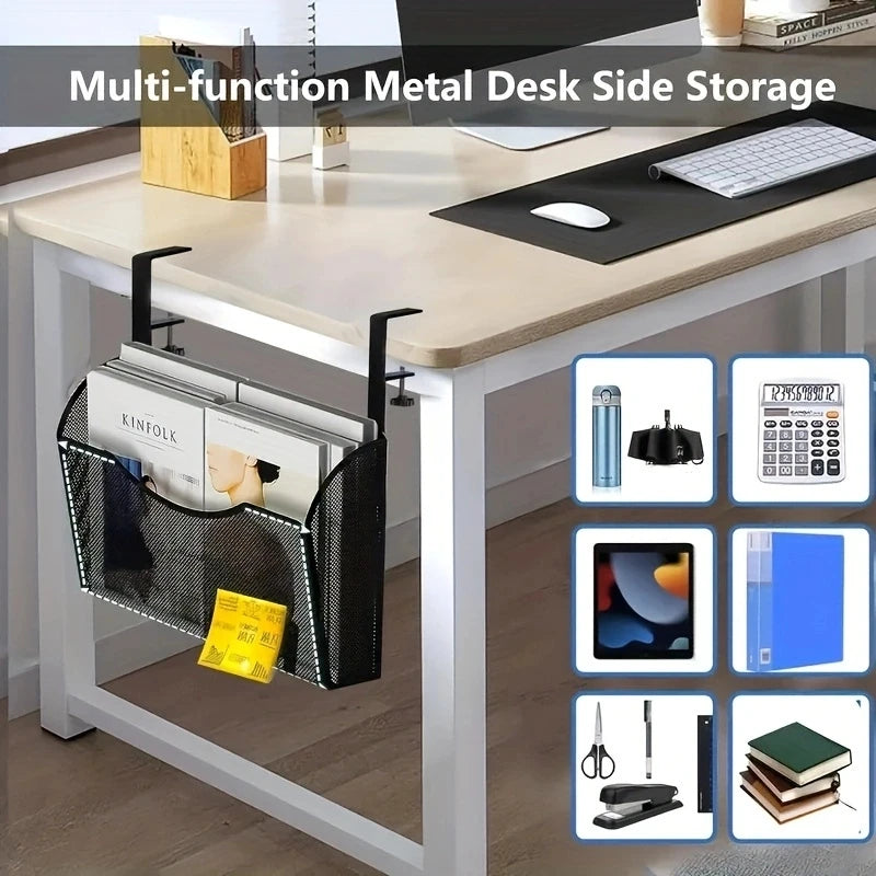 Clamp On Desk Drawer No Punching Desk Side Storage New Stationery Holder Home