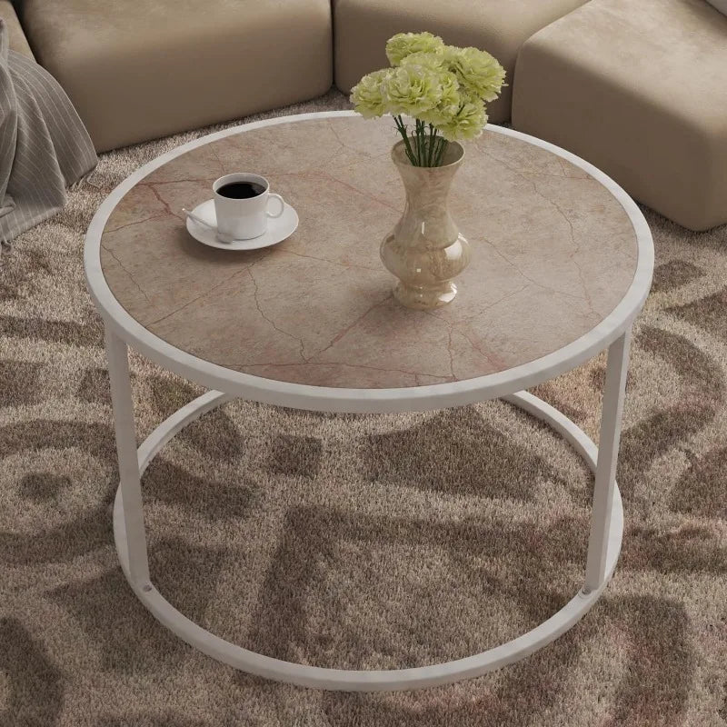 Black Coffee Table Small Square Coffee Tables Simple Modern Center Table for Home Office (27.6 * 27.6 * 15.7Inch)