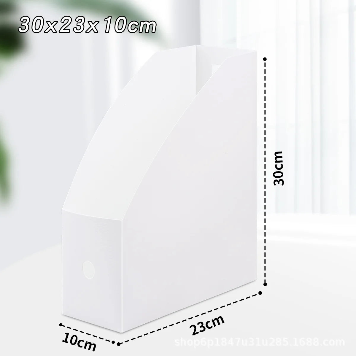 3Pcs Plastic File Document Box Storage Organizer Magazine Holder Vertical for Office