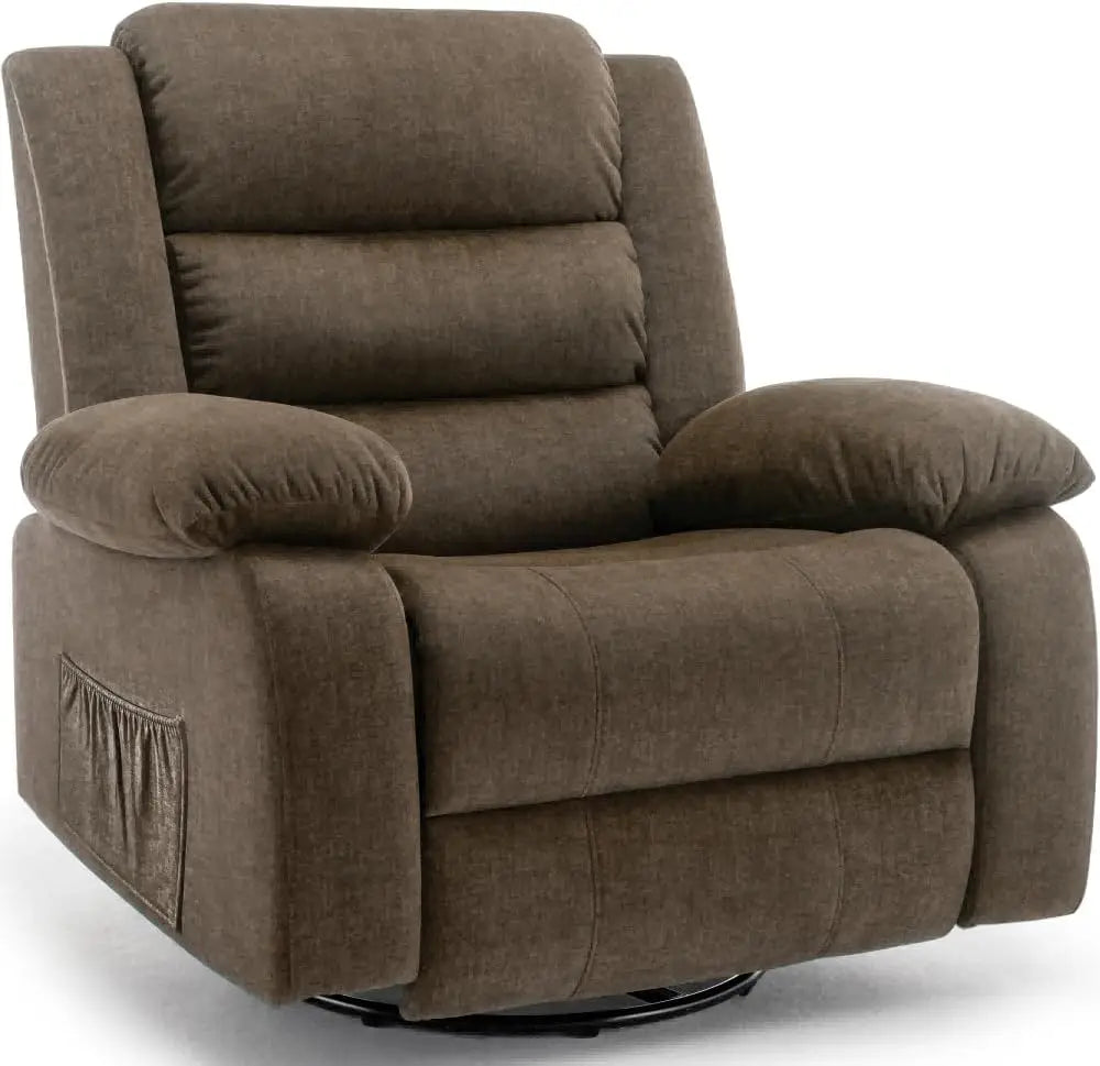 Recliner Chair, Wide Rocker Chair, Rocking Chair with Massage and Heat,360°Swivel Nursery Rocking Chairs, Oversized Recliner for