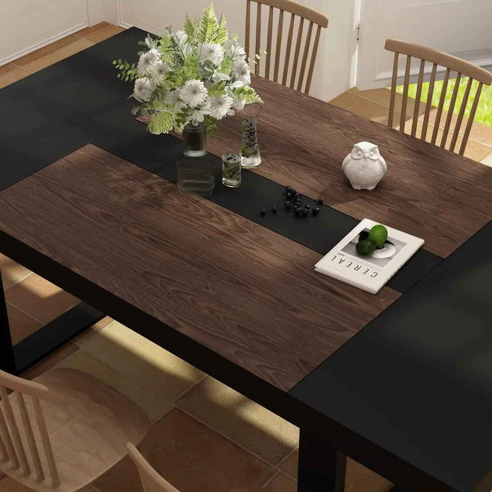 7FT Conference Table for 6-8 People, Large Rectangular Meeting Table, Modern Seminar Table for Office Meeting Conference Room,