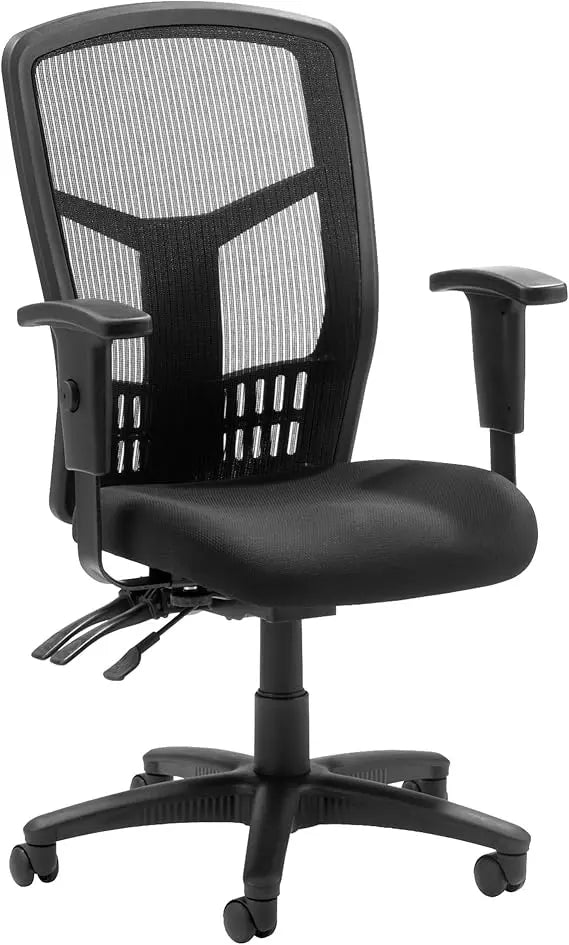 ErgoMesh High-Back Executive Office Chair - Adjustable Seat & Back Angles, Customizable Arm Height & Width, Breathable Mesh Des