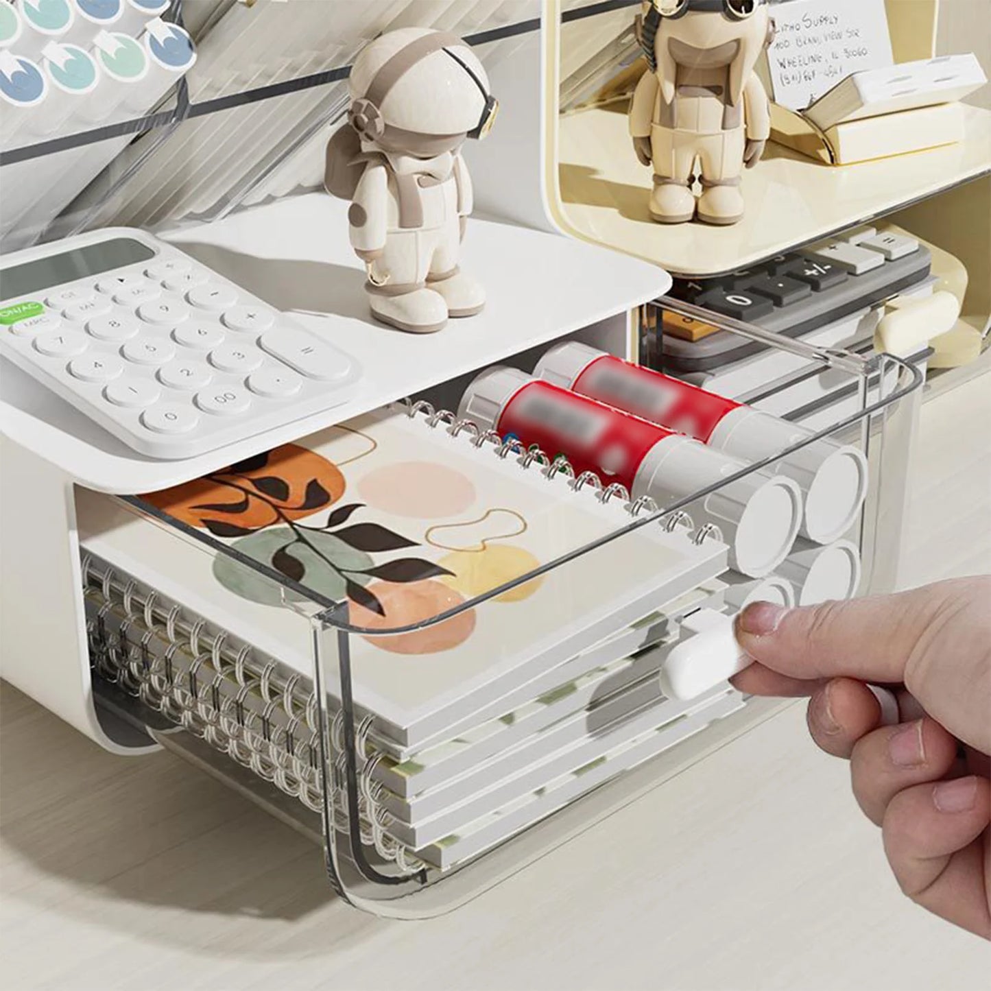 Students' Large-capacity Oblique Pen Holder Desk Stationery Storage Box School Office Desk Sundry Storage Rack Desk Storage Box