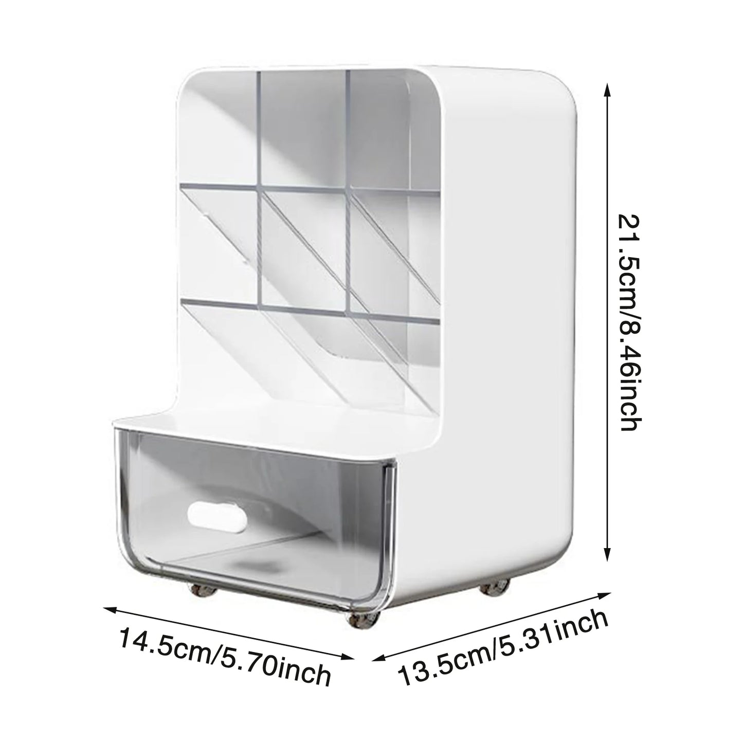 Students' Large-capacity Oblique Pen Holder Desk Stationery Storage Box School Office Desk Sundry Storage Rack Desk Storage Box