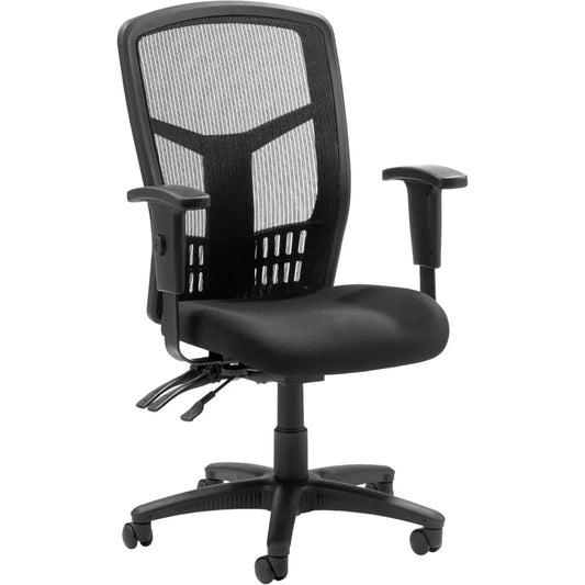 ErgoMesh High-Back Executive Office Chair - Adjustable Seat & Back Angles, Customizable Arm Height & Width, Breathable Mesh Des