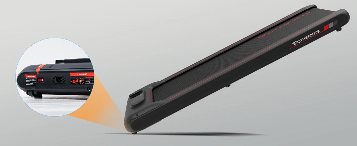Under Desk Treadmill Portable Walking Pad, Adjustable Speed with APP, LCD Screen & Calorie Counter, Ultra Thin and Silent
