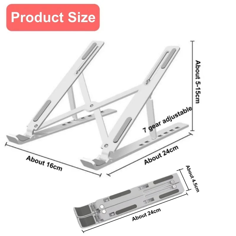 Plastic Laptop Accessories Universal Portable  Foldable Laptop Holder Stand Adjustable for Notebook  Matebook Tablet