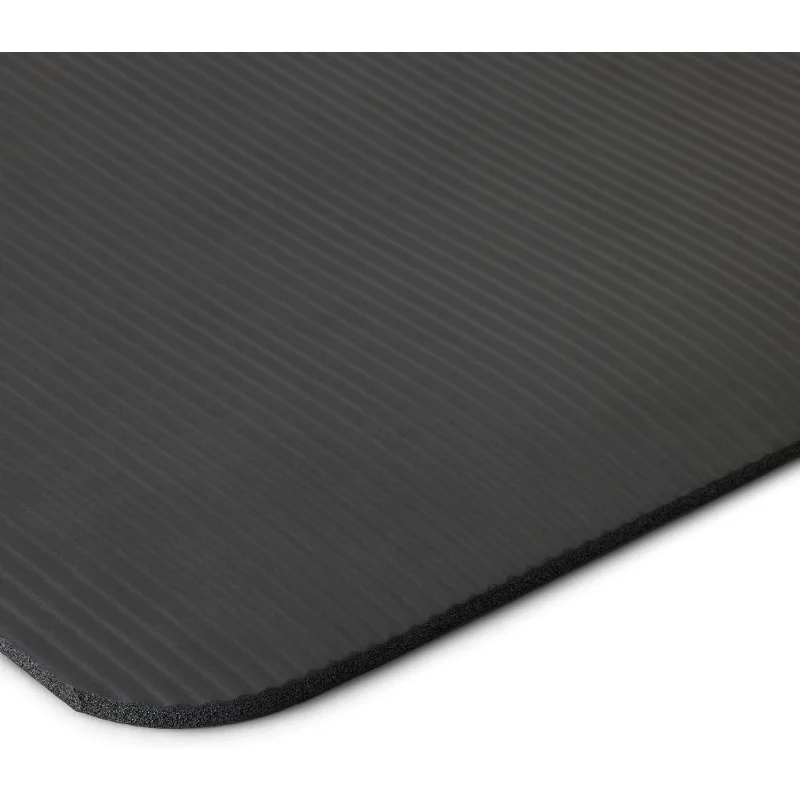 1/2 Inch Extra Thick Exercise Yoga Mat with Carrying Strap, Cushioned Support, for Fitness and Gym Workouts