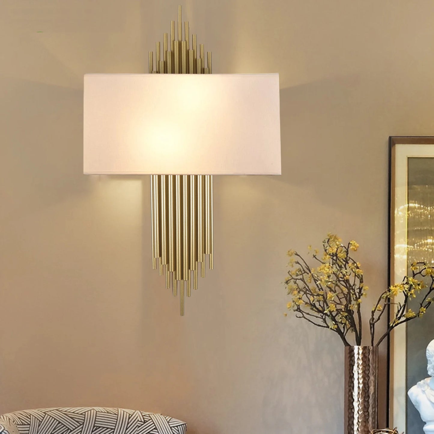 Modern Wall Lighting Fixture, Creative Simple Cleaning 60W 110-130V Wall Mounted Sturdy and Quality