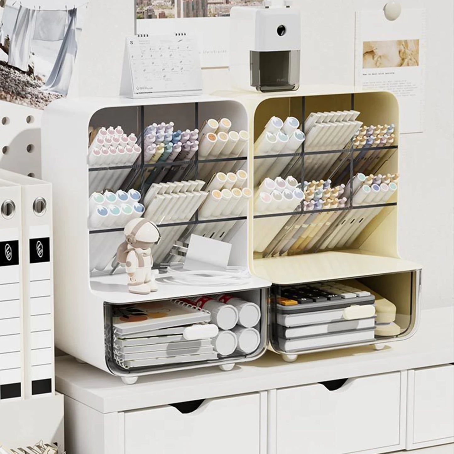 Students' Large-capacity Oblique Pen Holder Desk Stationery Storage Box School Office Desk Sundry Storage Rack Desk Storage Box