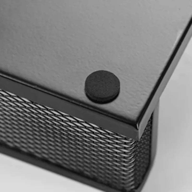 1pcs 3 Compartments Mesh Desk Organizer Office Supplies Caddy with Pencil Holder and Storage Baskets for Desktop Accessories