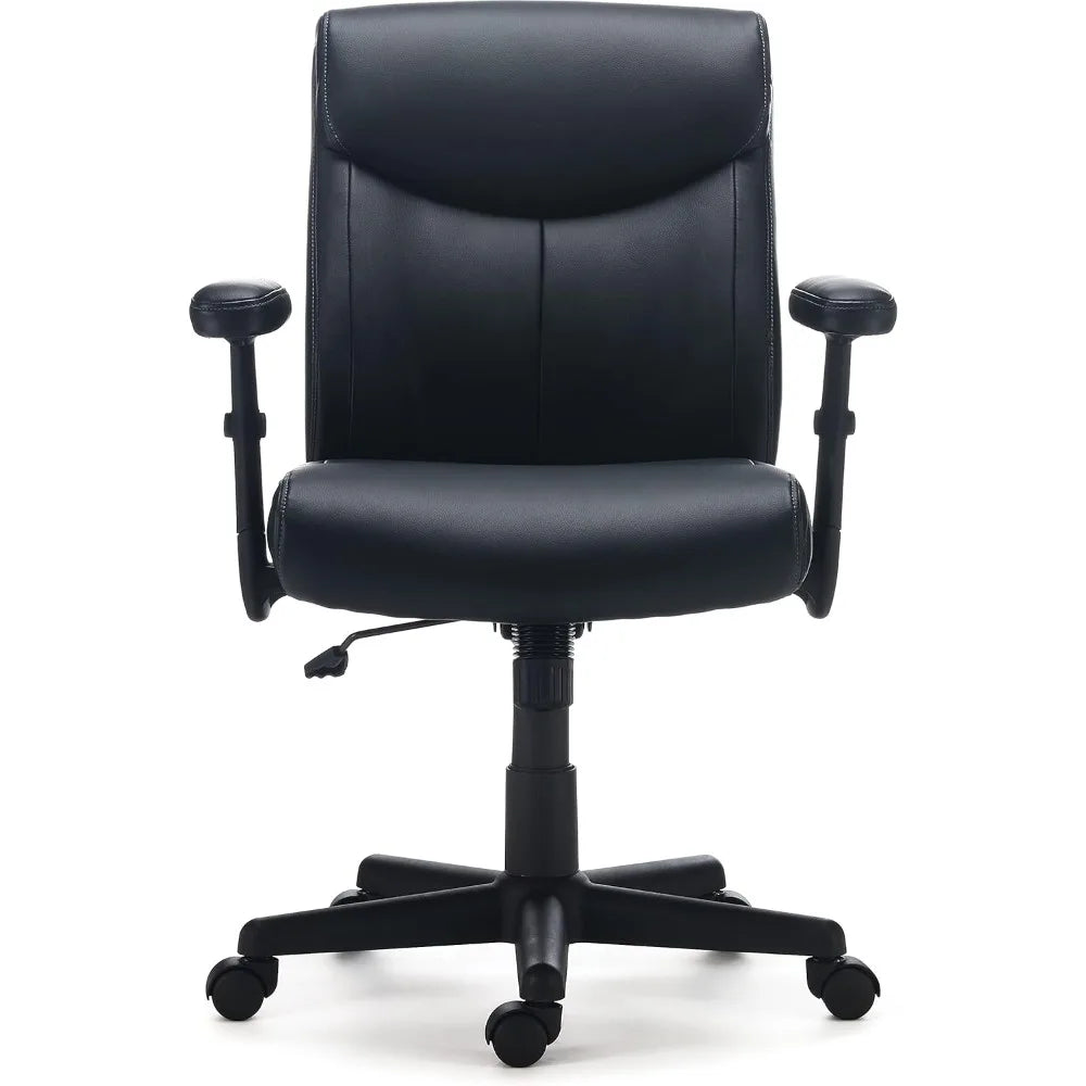 Traymore Ergonomic Manager & Executive Office Chair, Task Desk Swivel with Wheels, Adjustable Height, Luxura Faux Leather