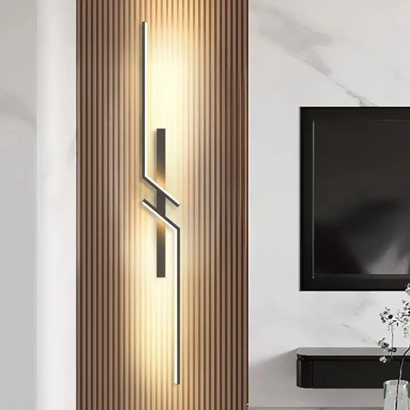 Modern LED Wall Lamp Minimalist Led 13W-18W Light Bedroom Bedside Long Strip Wall Sconces