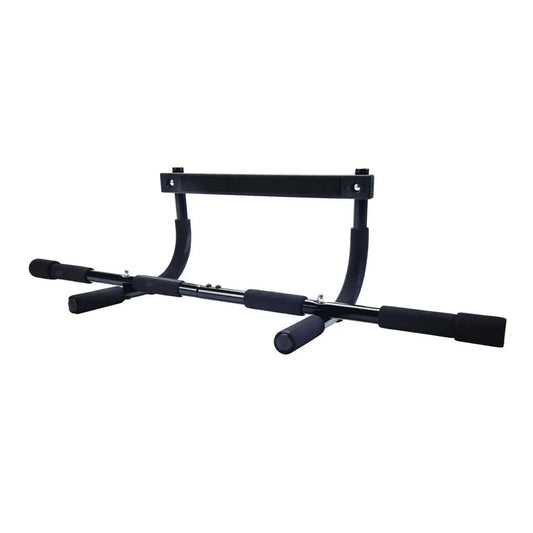Multi-Function Pull Up Bar Black, Doorway Mounted Home Gym Equipment for Chin Ups Push Ups Abs Workout, No Drill Installation