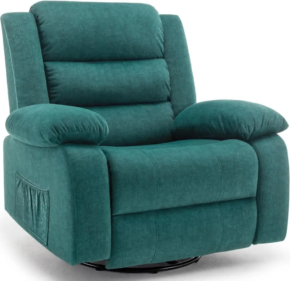 Recliner Chair, Wide Rocker Chair, Rocking Chair with Massage and Heat,360°Swivel Nursery Rocking Chairs, Oversized Recliner for