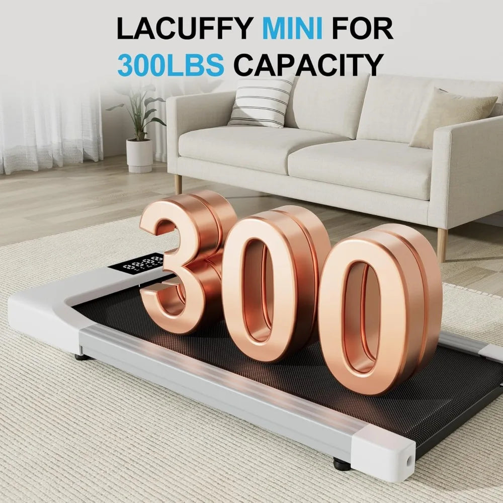 Walking Pad Treadmills for Home Office, Under Desk Walk Mat with APP and Remote Control, 3 in 1 Portable Exercise Equipment, Com