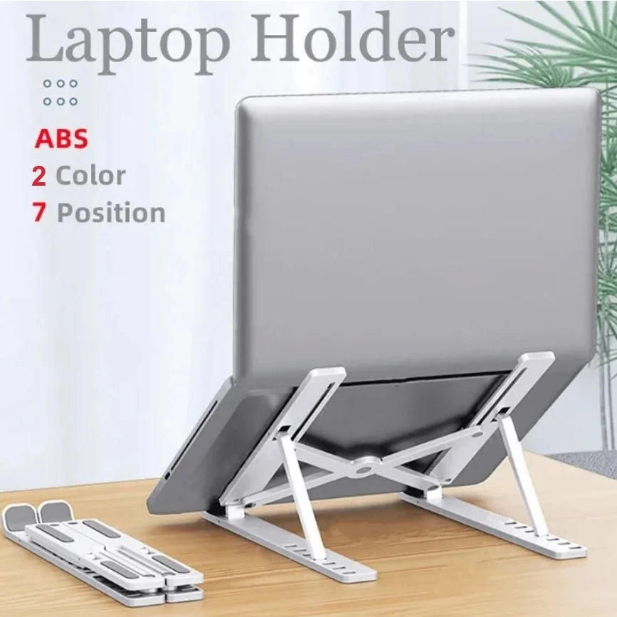Plastic Laptop Accessories Universal Portable  Foldable Laptop Holder Stand Adjustable for Notebook  Matebook Tablet
