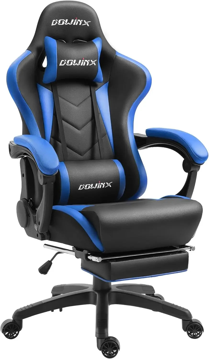 Gaming Chair Ergonomic Racing Style Recliner with Massage Lumbar Support, Office Armchair for Computer PU Leather E-Sports