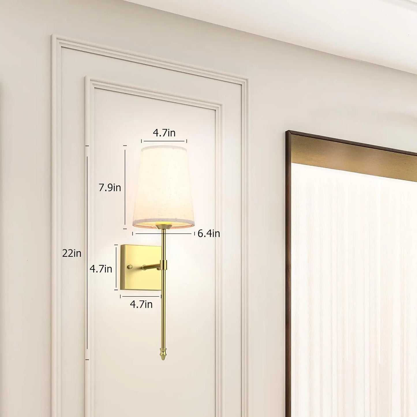 Rechargeable Battery Operated Wall Sconce Set of 2 - Dimmable RGB with Remote & 3 Color Temperatures for Office