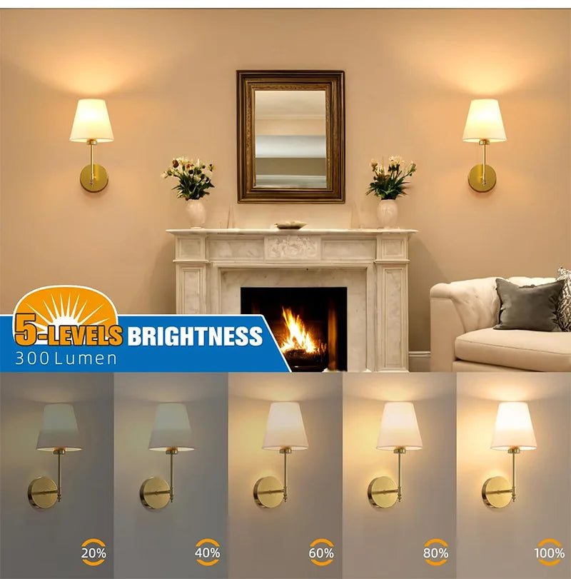 Hot-Selling Nordic Corridor Wall Lamp Indoor Atmosphere Rechargeable USB Charging Touch Dimmer Lamp