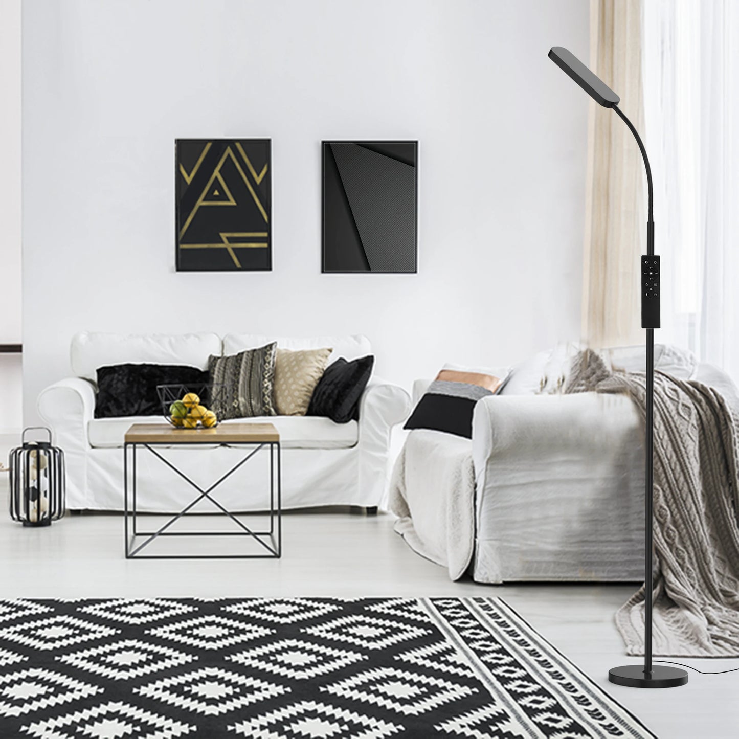 68.7" LED Standing Task/Reading Floor Lamp with Remote Control